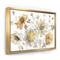 Designart - Fields of Gold Watercolor Flower VII - Traditional Canvas in Gold Frame